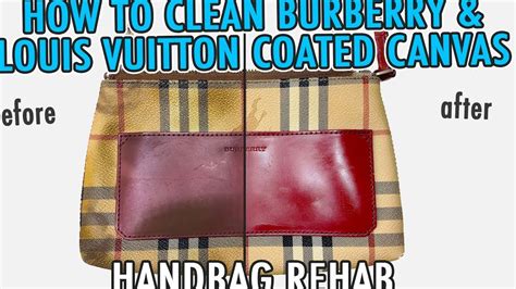 how to clean burberry bag|burberry and louis vuitton cleanse.